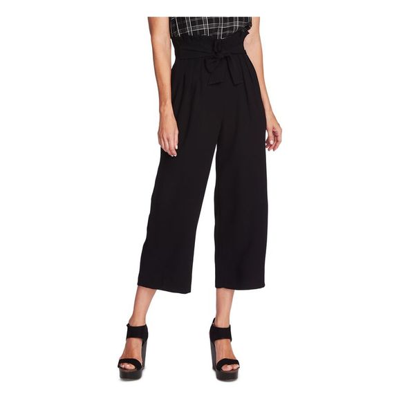 VINCE CAMUTO Pants - VINCE CAMUTO Womens Black Belted Wear To Work Pants 8